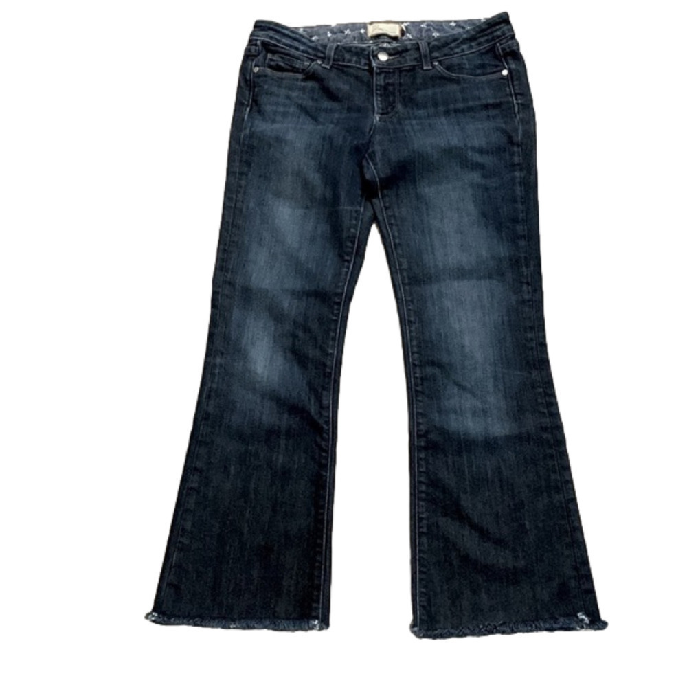 Women’s Dark Wash Flared Jeans - Black